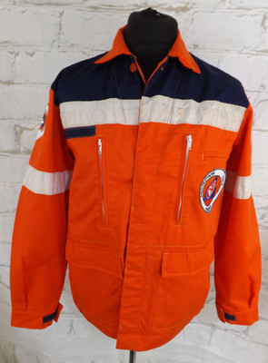 Vintage French Civil Protection Hi-Vis Jacket Large