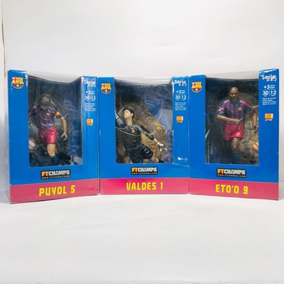 Playwell FTCHAMPS FC Barcelona Figures 5P Set Eto'o Puyol Valdes Unopened