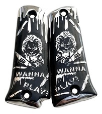 Cachas Llama 9mm 38 & 45 Super 88lx Niños Juego Chucky Grip HECHO EN MÉXICO
