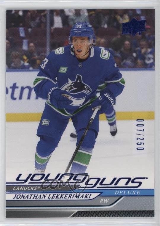 2024 UD Extended Series Young Guns Deluxe /250 Jonathan Lekkerimaki #706 Rookie