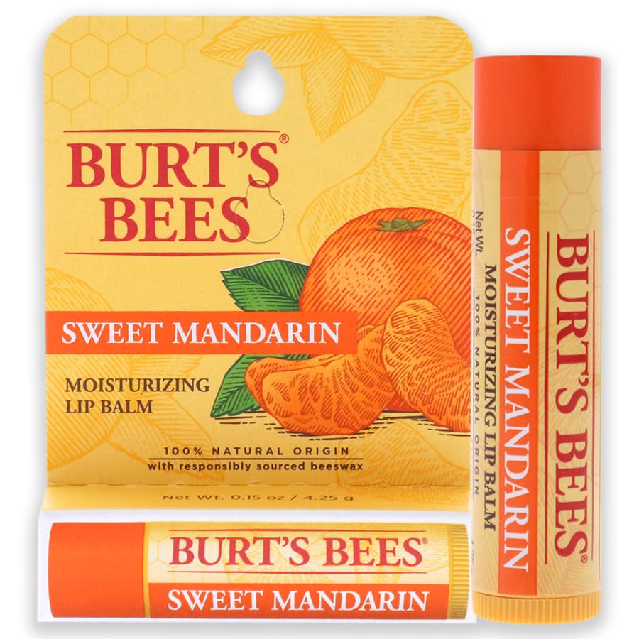 Увлажняющий бальзам для губ Burts Bees Sweet Mandarin 015 унции для ухода за кожей 792850907591 2090₽