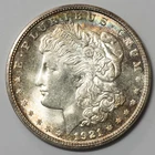 1921 S Morgan Silver Dollar BU Toned