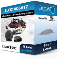Towtec E-Satz 13Polig Fahrzeugspezifisch Passend für Seat Leon