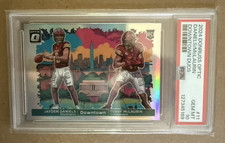 Jayden Daniel’s/Terry McLaurin 2024 Donruss Optic Downtown Duos #11 Rookie PSA10