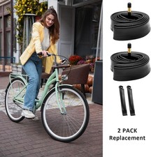 2PCS Heavy Duty Bike Tubes 1.95-2.125 32mm Bicycle Tubes Butyl Rubber