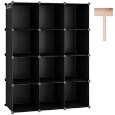 C&AHOME Cube Storage Organizer, 12-Cube Shelves Units, Closet Cabinet, DIY Pl...