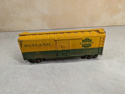 USED HO Scale 40' Box Car Rutland #177 Beautiful Weathering Read Description