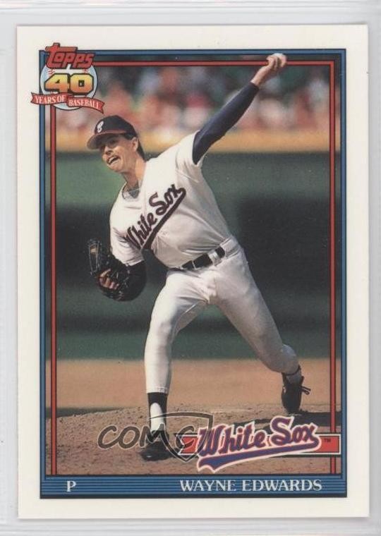 1991 Topps Factory Set Collector's Edition (Tiffany) Wayne Edwards #751 fm0