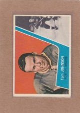 1963-64 TOPPS HOCKEY TOM JOHNSON #4 BRUINS EX *A48702