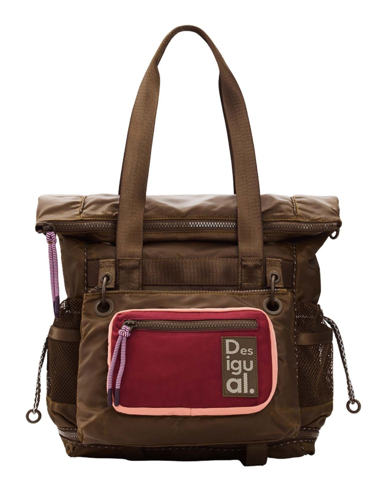 Desigual shoulder bag Neo Grunge Voyager Nylon Backpack Brown