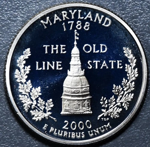 2000-S 50 State Quarters Maryland Proof — photo from the most recent tracked eBay sale