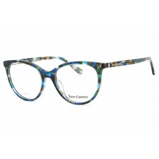 Juicy Couture Women's Eyeglasses Blue Havana Cat Eye Shape Frame JU 235 0JBW 00