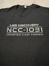 STAR TREK DISCOVERY mens Large L t-shirt Next Level triblend soft tee