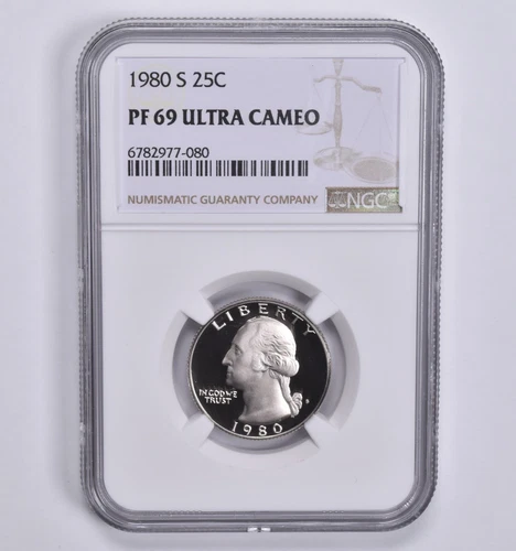 PF69 UCAM 1980-S Washington Quarter NGC Brown Label