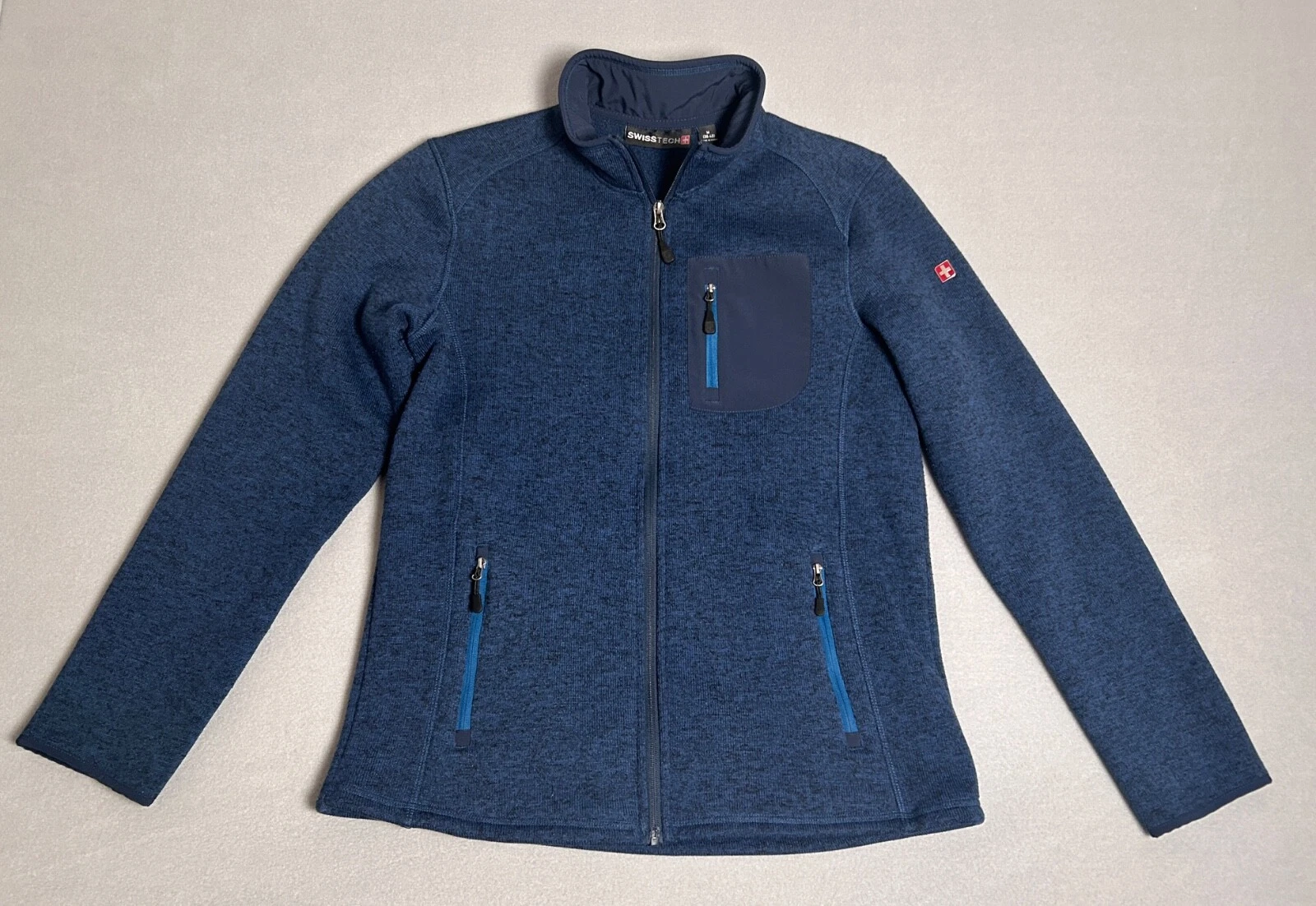 Swiss Tech Shirt Jacket Men Size Medium Blue Full Zip Up Fleece Lined EXCELLENT
Opens in a new windo