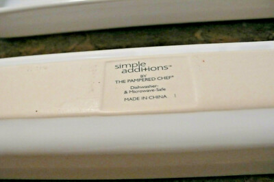 Pampered Chef Simple Additions White Set Dish Set Of 5 Trays