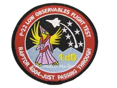 Air Force Area 51 Special Projects Black Ops F-22 Raptor Low Observables Patch