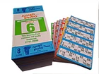 750 8 Page Games Jumbo Bingo Tickets 6 To View 1-90 Bingo Cards Serial Numbers