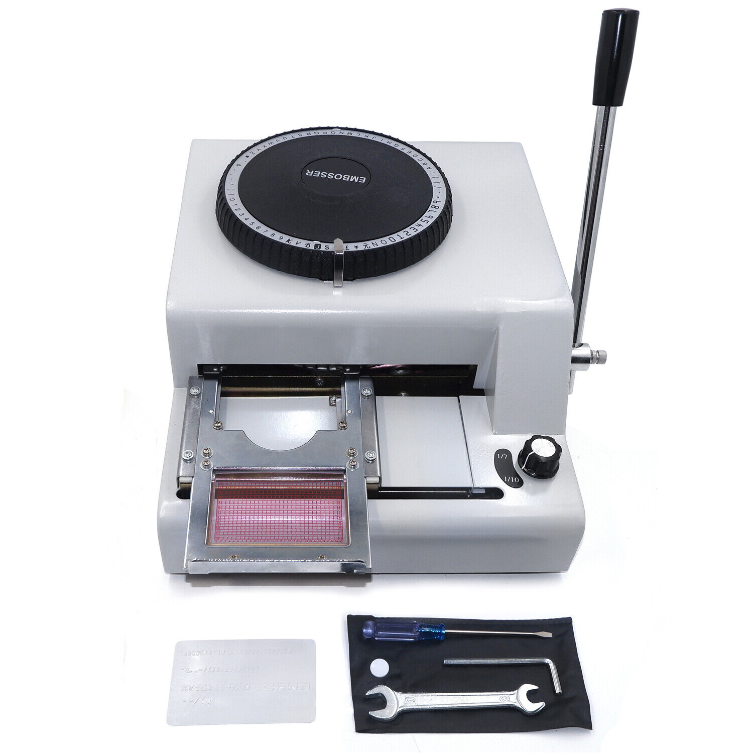 72-Character Manual Stamping Machine PVC Embosser Clearance SALE Limited time Card Credit ID 2021 model