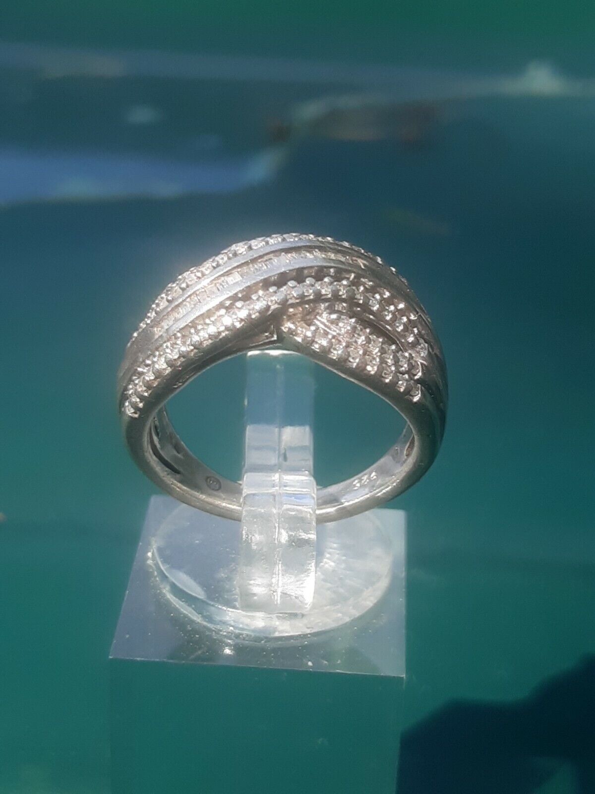Diamond And Sterling silver Ring - image 1