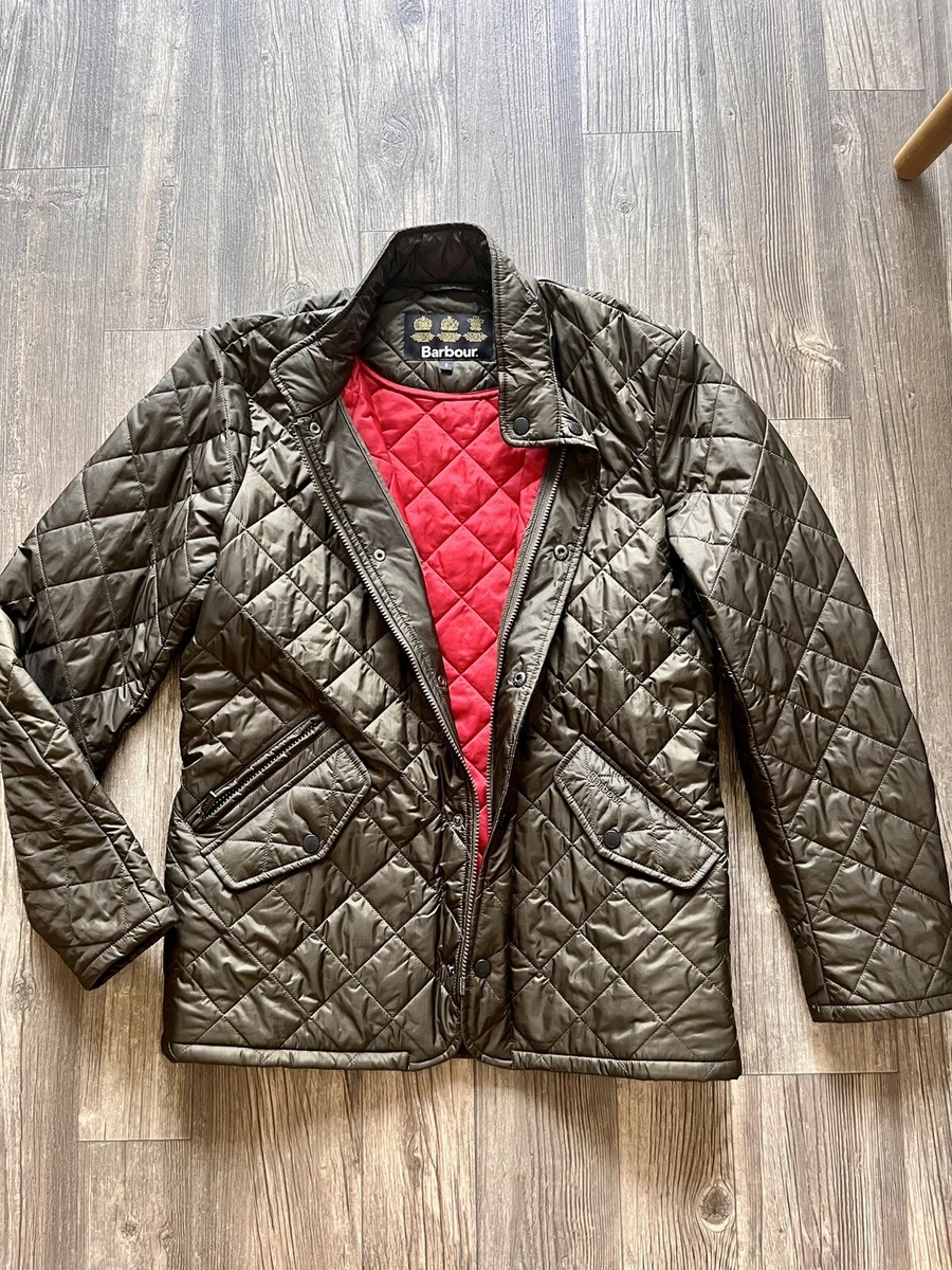 Barbour Flyweight Chelsea Quilted Jacket Coat Olive Size Small eBay