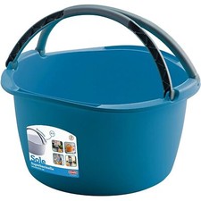 4 Bacini In Plastica Grigia Per Lavabo | Ciotole Multiuso 30x30 Cm | Per Bucato E Pulizia - 3