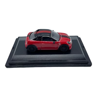 MINI Cooper S Coupe R58 Chilli Red with Black Roof Diecast car 1