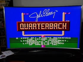 JOHN ELWAY'S QUARTERBACK: 1989 NES Nintendo Cart Tested & Working Football