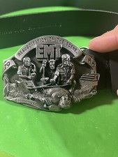 EMT Belt Buckle Resuscitation On Scene Emergency Medical Tech Vintage 80s 1988