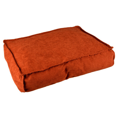 Duvo+ Hundekissen Velvet Copper rot/weiß, ökologisch, rutschfest, für Hunde