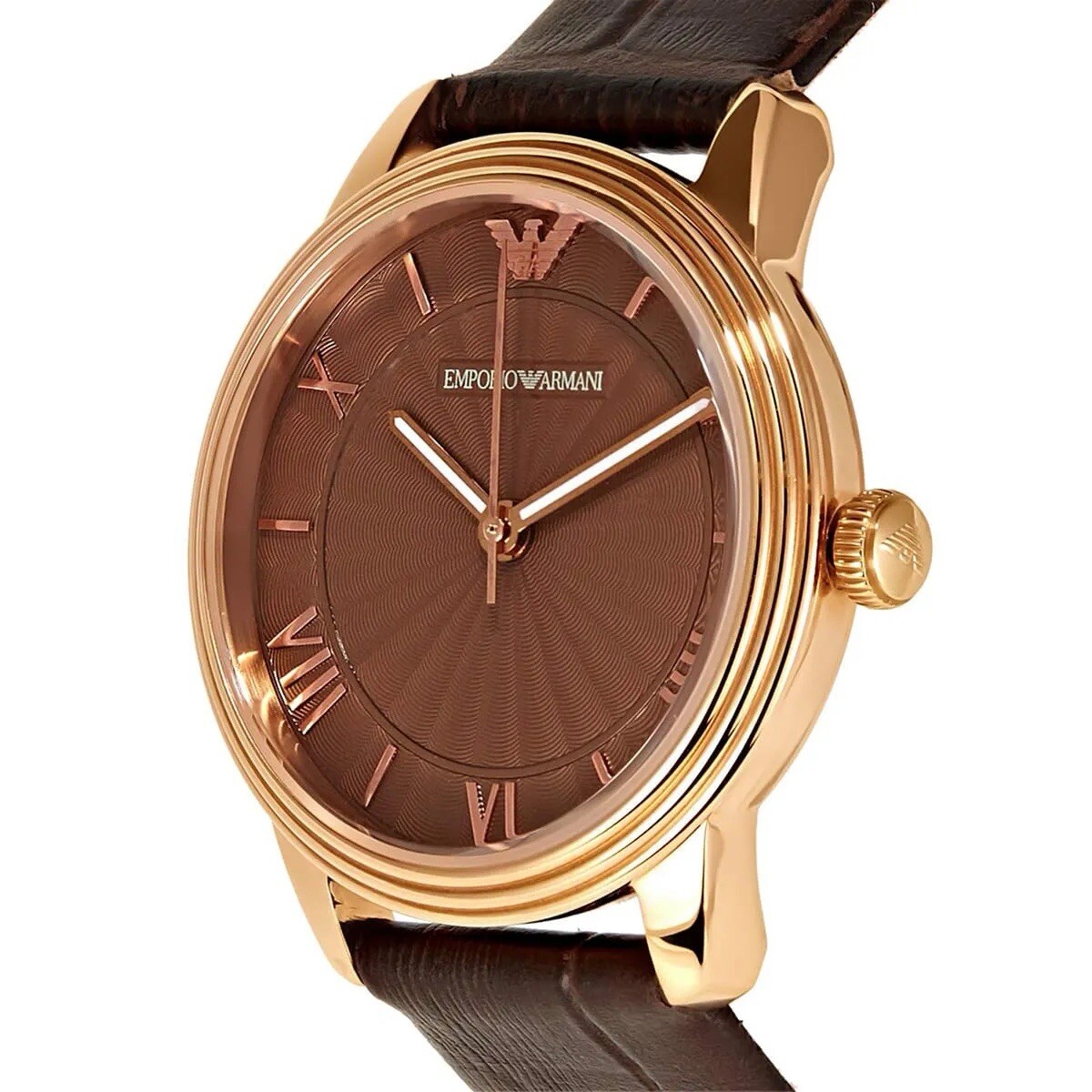 AR1619 EMPORIO ARMANI WATCH BROWN GIRLS 33mm ROSE GOLD CASE Ex Display RRP£199 image 4