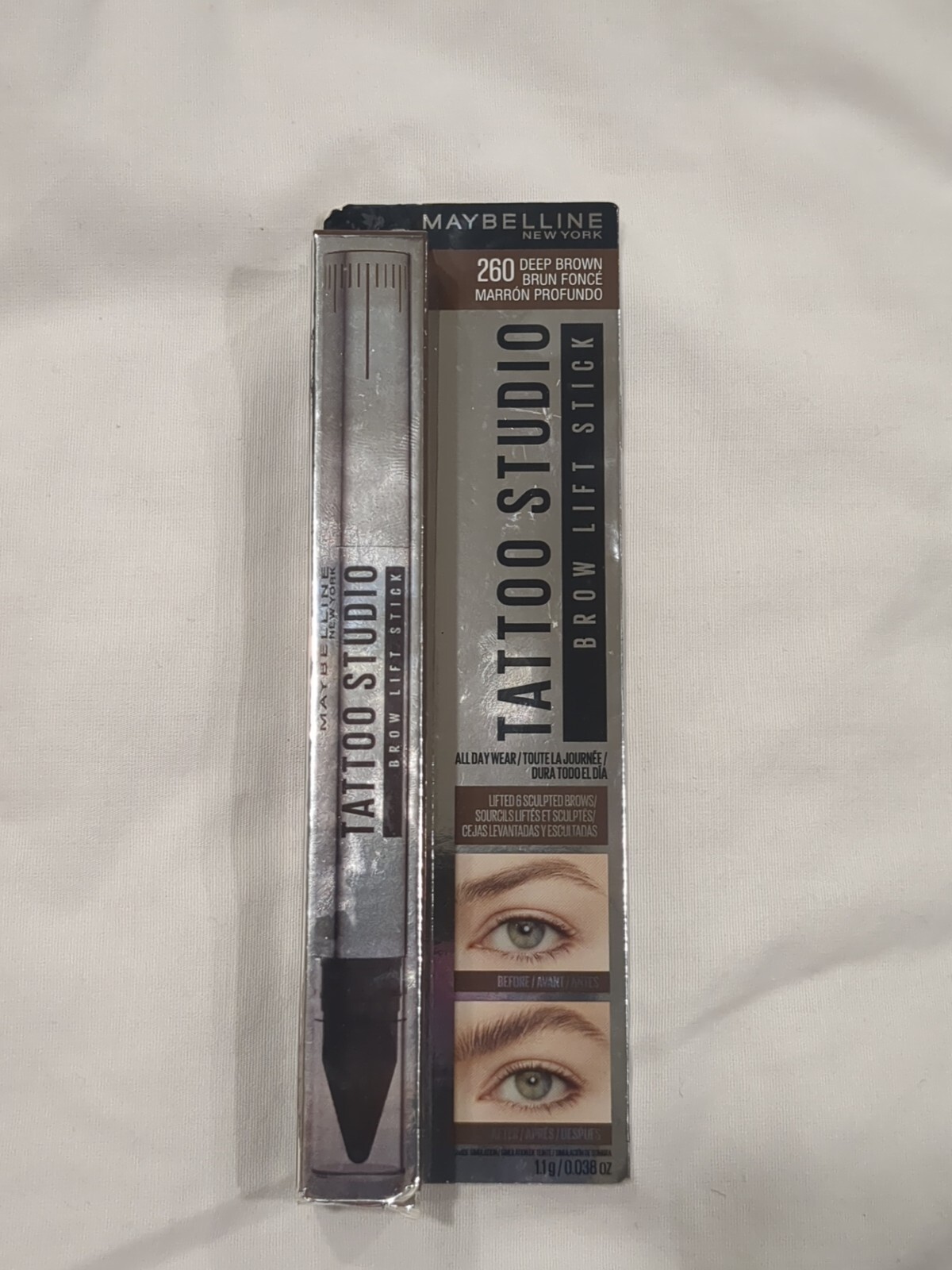 Maybelline New York Tattoo Studio Brow Lift Stick #260 Deep Brown