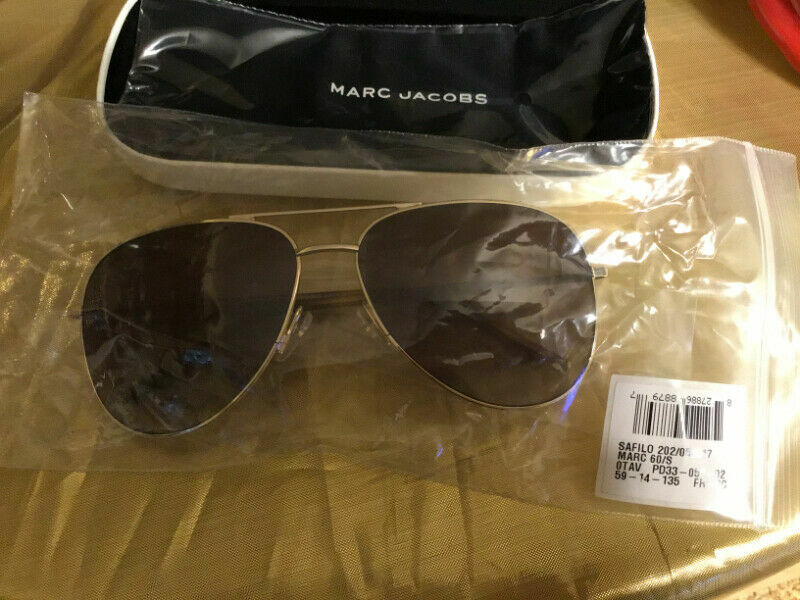 Marc Jacobs Aviator Sunglasses-Marc 60/S-OTAV-Gold-Gradient All