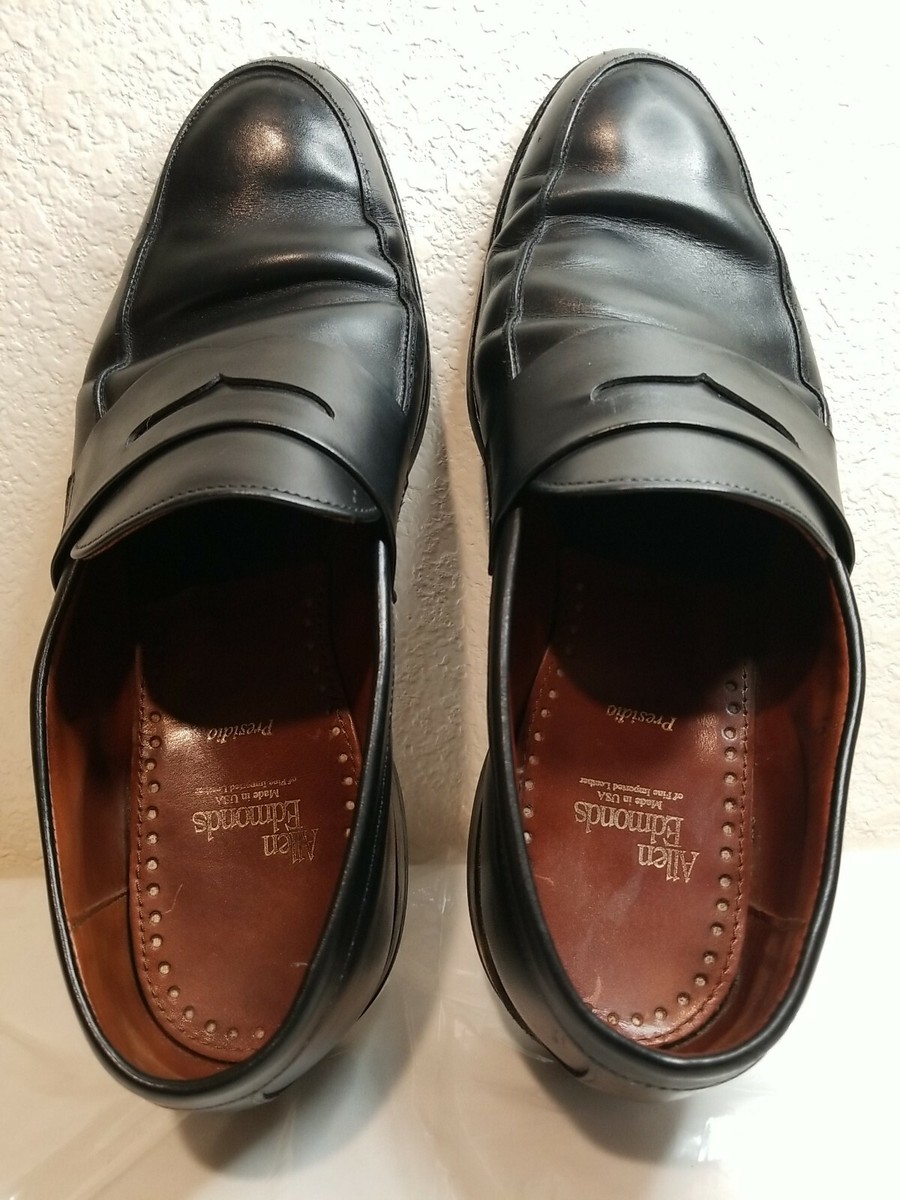 Allen Edmonds Presidio Size 9 Black Penny Loafer 3802 | eBay