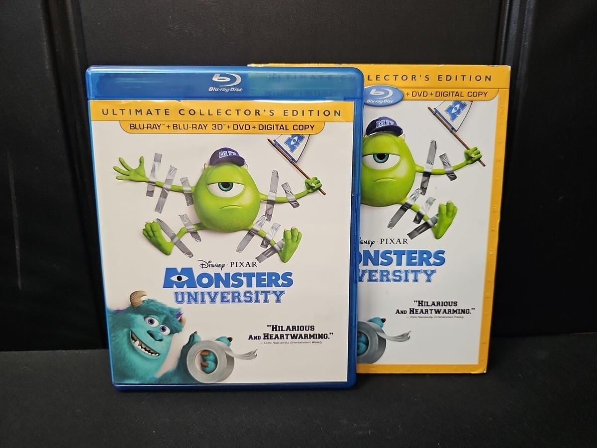 Monsters University 3D (3D, Blu-Ray, DVD) Collector's Edition W