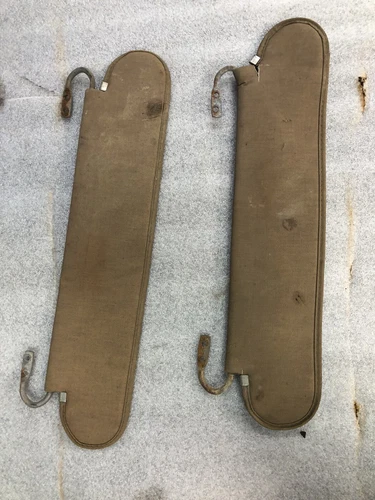 OEM SUN VISOR SET 76 - 86 AMC JEEP CJ, LEVI TAN DENIM