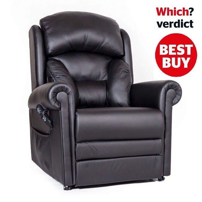 Cullingworth Leather Dual Motor Riser Recliner British Made lumbar