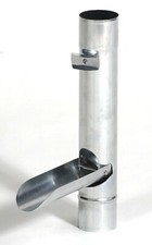 ABVERKAUF Fallrohrklappe o.Sieb Regenwasserklappe Regenrohrklappe Zink Ø120-60mm