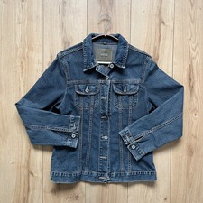 Women Blue Denim Jacket (uk10) Street One Collared Outerwear Eu36 *free P&p*