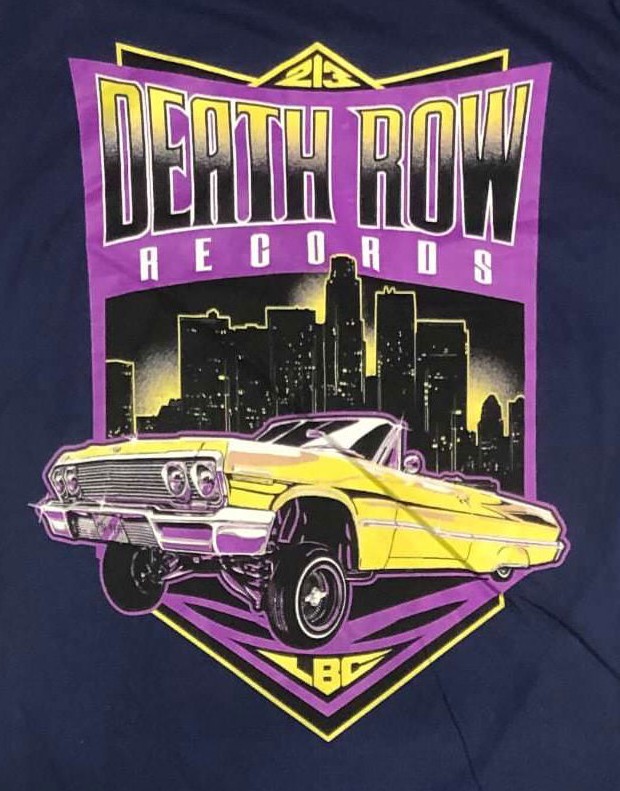 FILA T shirt manica corta uomo Death Row Records blu