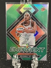 BRIONNA JONES         2022 Panini Prizm WNBA     #7     GREEN PRIZM EMERGENT