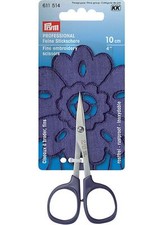 PRYM PROFESSIONAL HIGH QUALITY FINE EMBROIDERY SCISSORS, 4"/10CMS, (611 514)