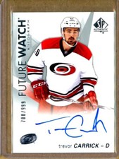 2016-17 SP Authentic Future Watch Autographs #130 Trevor Carrick RC AUTO /999