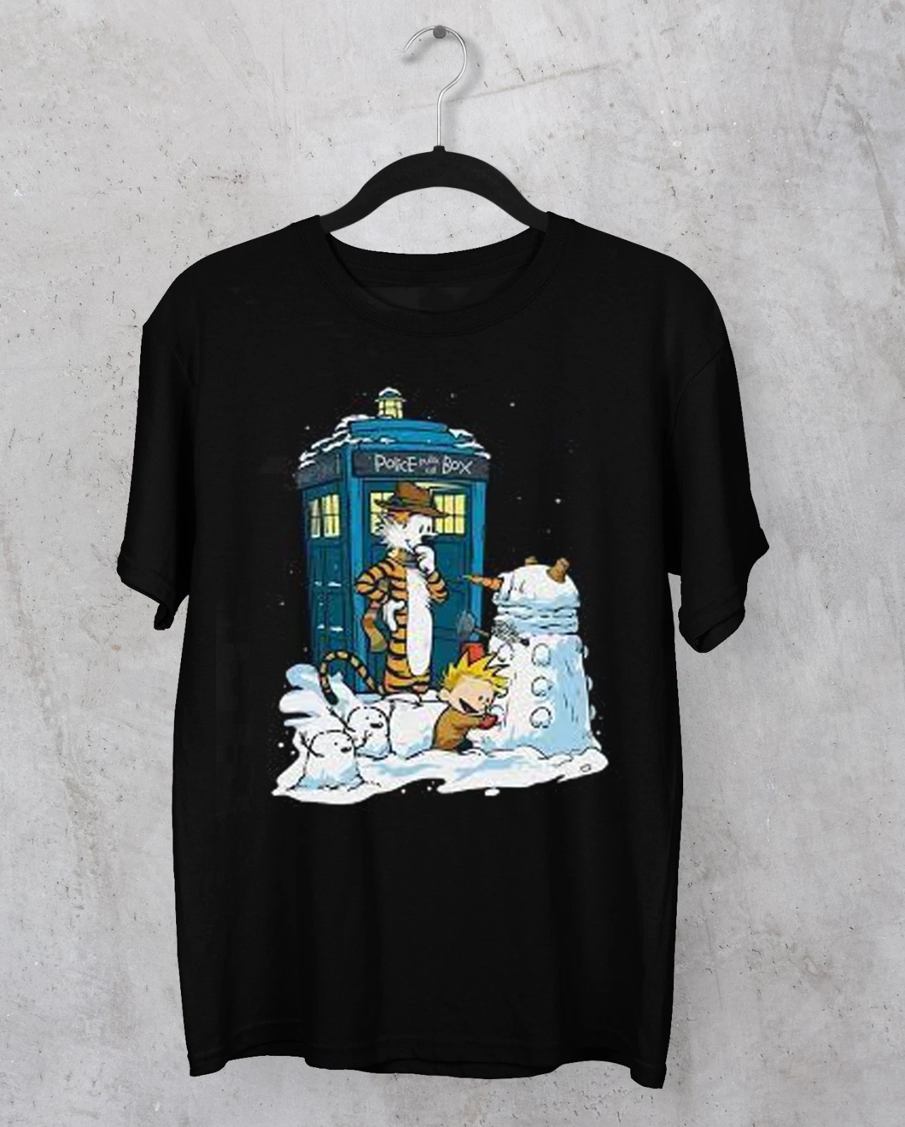 Calvin And Hobbes snowman T-shirt short sleeve All sizes