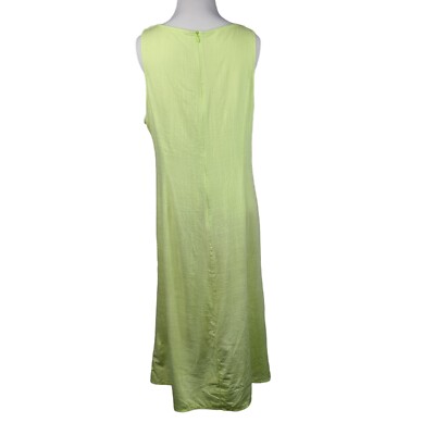 Cupshe Lime Green Viscose/Linen Maxi Dress Ruched Accents Women's Size XL |  eBay