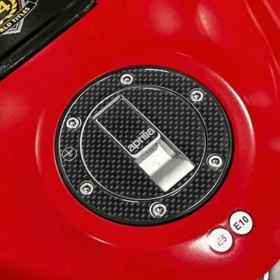 LABELBIKE Adesivo 3D Protezione per tappo Serbatoio Compatibile con Moto Aprilia