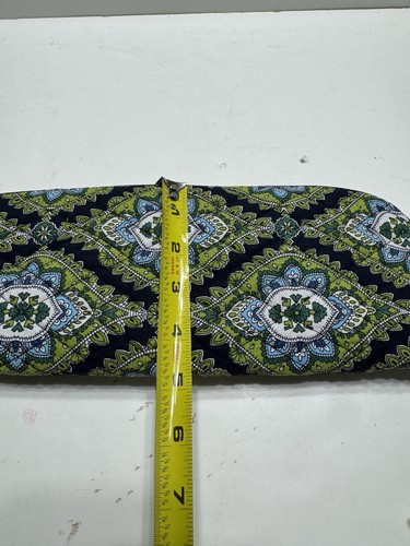 Vera BRADLEY Zipper Pouch Green & Blue Pattern Slippers and Bag size 7-8 - Picture 13 of 24