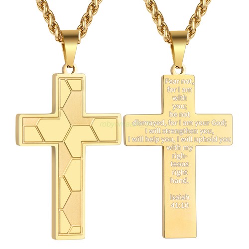 Stainless Steel Football Bible Cross Pendant Inspirational Necklace Decorations - Picture 34 of 38