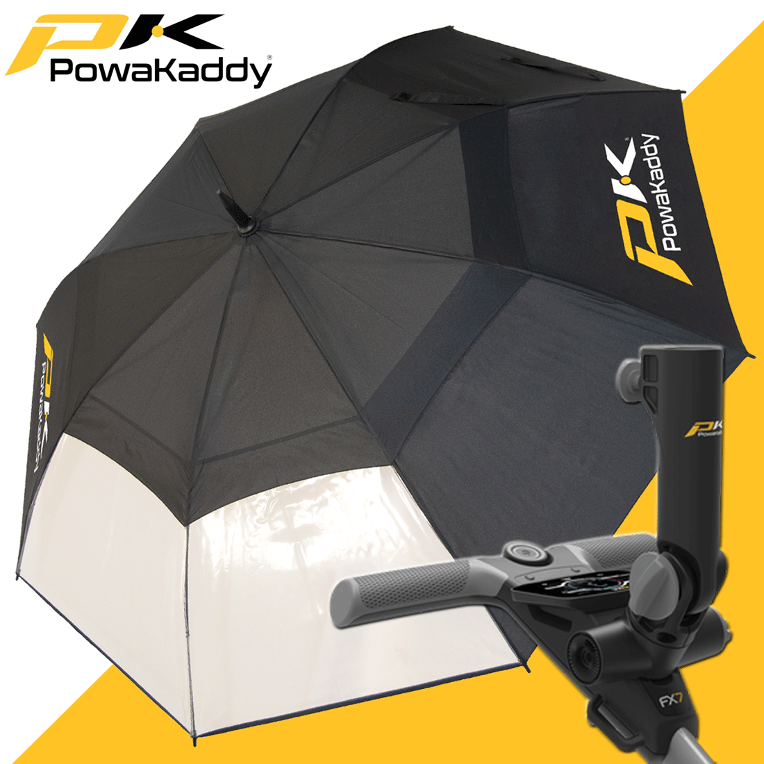 PowaKaddy Clearview Golf Umbrella PowaKaddy Clearview Golf Umbrella