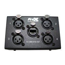 4 Channel XLR-F CAT6 Audio/DMX Portable Snake Box